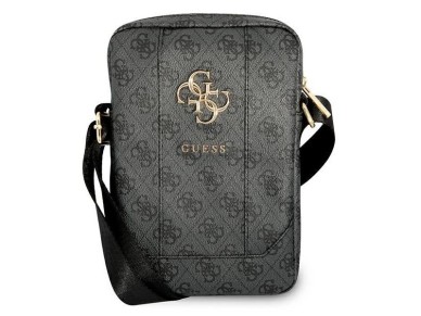 Bolsa Guess GUTB8G4GFGR 8" cinza / cinza com logo grande em metal 4G