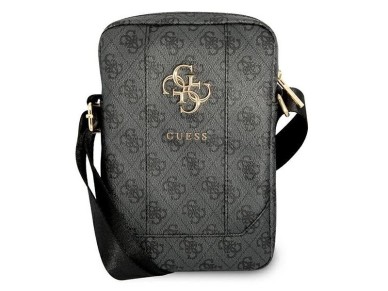 Bolsa Guess GUTB10G4GFGR 10" cinza / cinza com logo grande em metal 4G