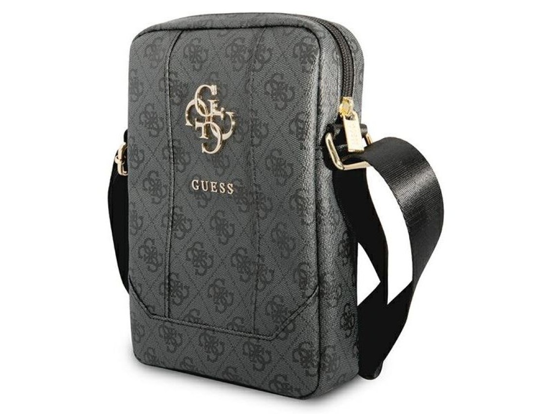 Bolsa Guess GUTB10G4GFGR 10" cinza / cinza com logo grande em metal 4G