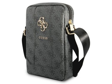 Bolsa Guess GUTB10G4GFGR 10" cinza / cinza com logo grande em metal 4G