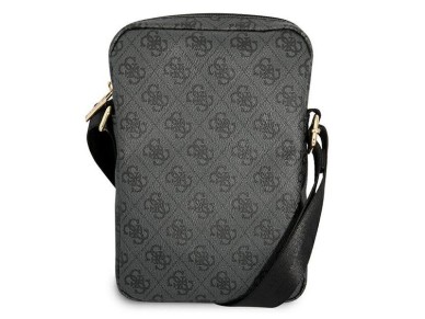 Bolsa Guess GUTB10G4GFGR 10" cinza / cinza com logo grande em metal 4G
