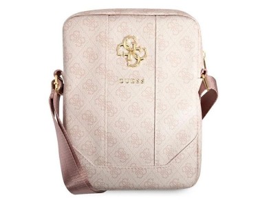 Bolsa Guess GUTB10G4GFPI 10" rosa/rosa com logo grande em metal 4G