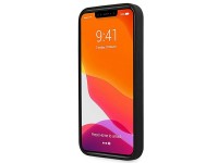 Capa rígida de silicone Guess GUHMP13XLSLMGBK para iPhone 13 Pro Max 6.7" preta/preta com logotipo d Capa rígida de silicone Guess GUHMP13XLSLMGBK para iPhone 13 Pro Max 6.7" preta/preta com logotipo d