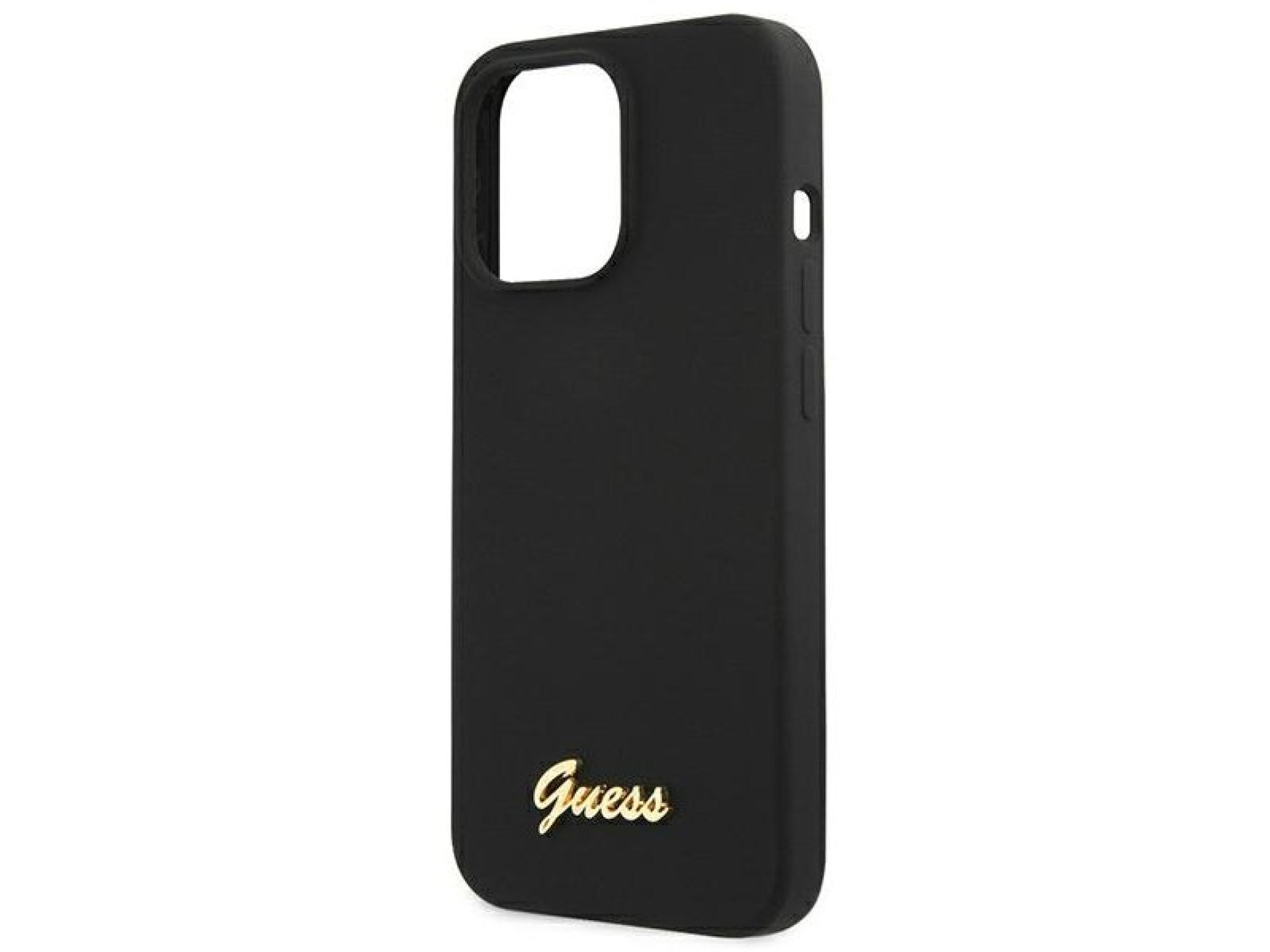 Capa rígida de silicone Guess GUHMP13XLSLMGBK para iPhone 13 Pro Max 6.7