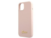 Funda rígida Guess GUHMP13MLSLMGLP para iPhone 13 de 6,1" en rosa claro/rosa claro, de silicona con Funda rígida Guess GUHMP13MLSLMGLP para iPhone 13 de 6,1" en rosa claro/rosa claro, de silicona con