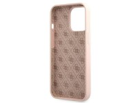 Guess GUHMP13XLSLMGLP iPhone 13 Pro Max 6.7" light pink/light pink hardcase Silicone Script Gold Log Guess GUHMP13XLSLMGLP iPhone 13 Pro Max 6.7" light pink/light pink hardcase Silicone Script Gold Log