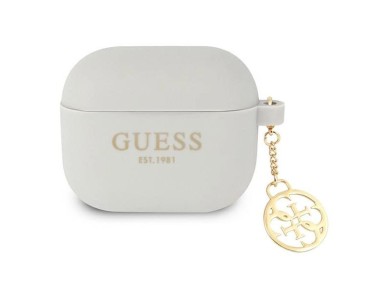 Guess GUA3LSC4EG AirPods 3 cover grey/grey Silicone Charm 4G Collection Guess GUA3LSC4EG AirPods 3 cover grey/grey Silicone Charm 4G Collection
