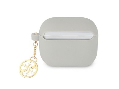 Guess GUA3LSC4EG AirPods 3 cover grey/grey Silicone Charm 4G Collection Guess GUA3LSC4EG AirPods 3 cover grey/grey Silicone Charm 4G Collection