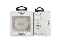 Funda Guess GUA3LSC4EG para AirPods 3, color gris/gris, de silicona, con dije de la colección 4G. Funda Guess GUA3LSC4EG para AirPods 3, color gris/gris, de silicona, con dije de la colección 4G.