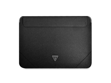 Capa Guess Saffiano com logotipo triangular para laptop de 14" - preta Capa Guess Saffiano com logotipo triangular para laptop de 14" - preta