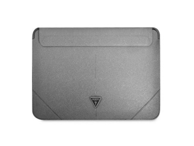 Guess Saffiano Triangle Logo case for a 14" laptop - silver Guess Saffiano Triangle Logo case for a 14" laptop - silver