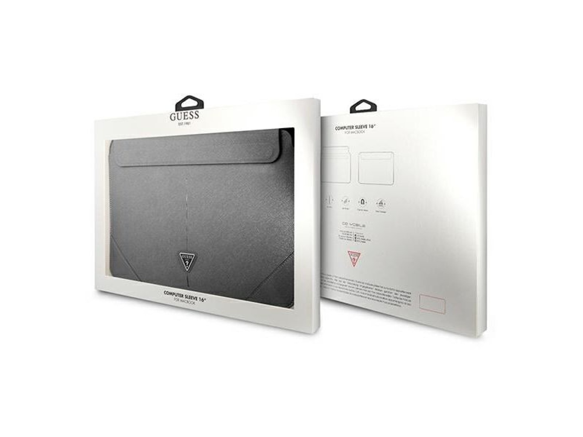 Capa Guess Saffiano Triangle Logo para laptop de 16