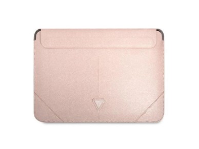 Guess Saffiano Triangle Logo case for a 16" laptop - pink Guess Saffiano Triangle Logo case for a 16" laptop - pink