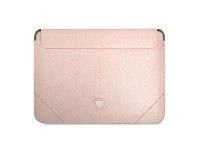 Guess Saffiano Triangle Logo case for a 16" laptop - pink Guess Saffiano Triangle Logo case for a 16" laptop - pink