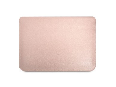 Guess Saffiano Triangle Logo case for a 16" laptop - pink Guess Saffiano Triangle Logo case for a 16" laptop - pink