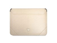 Capa Guess Saffiano Triangle Logo para laptop de 14" - bege
