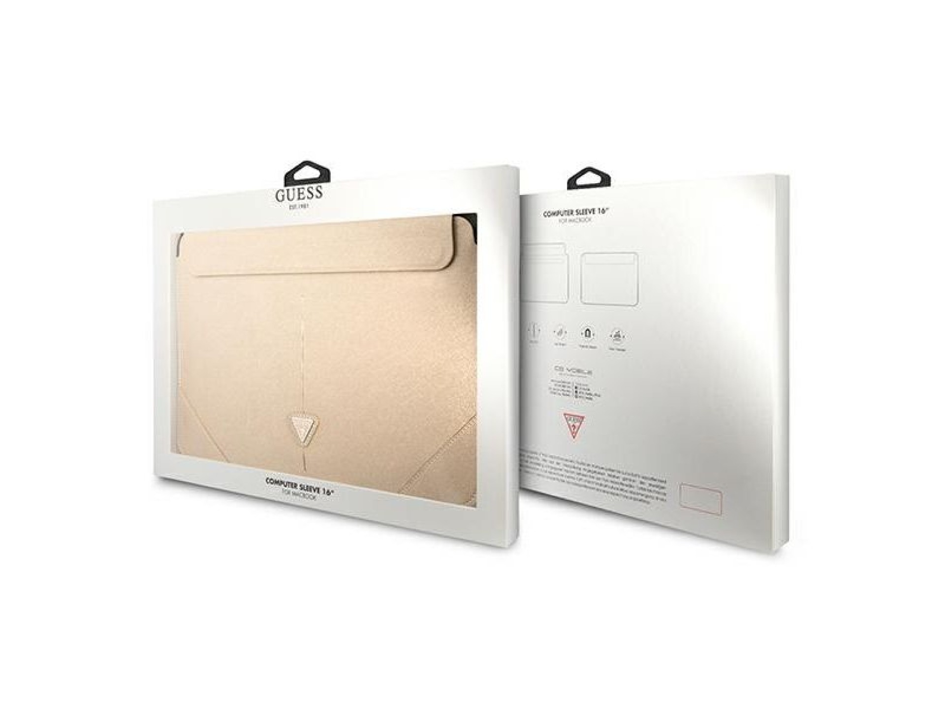 Capa Guess Saffiano Triangle Logo para laptop de 16
