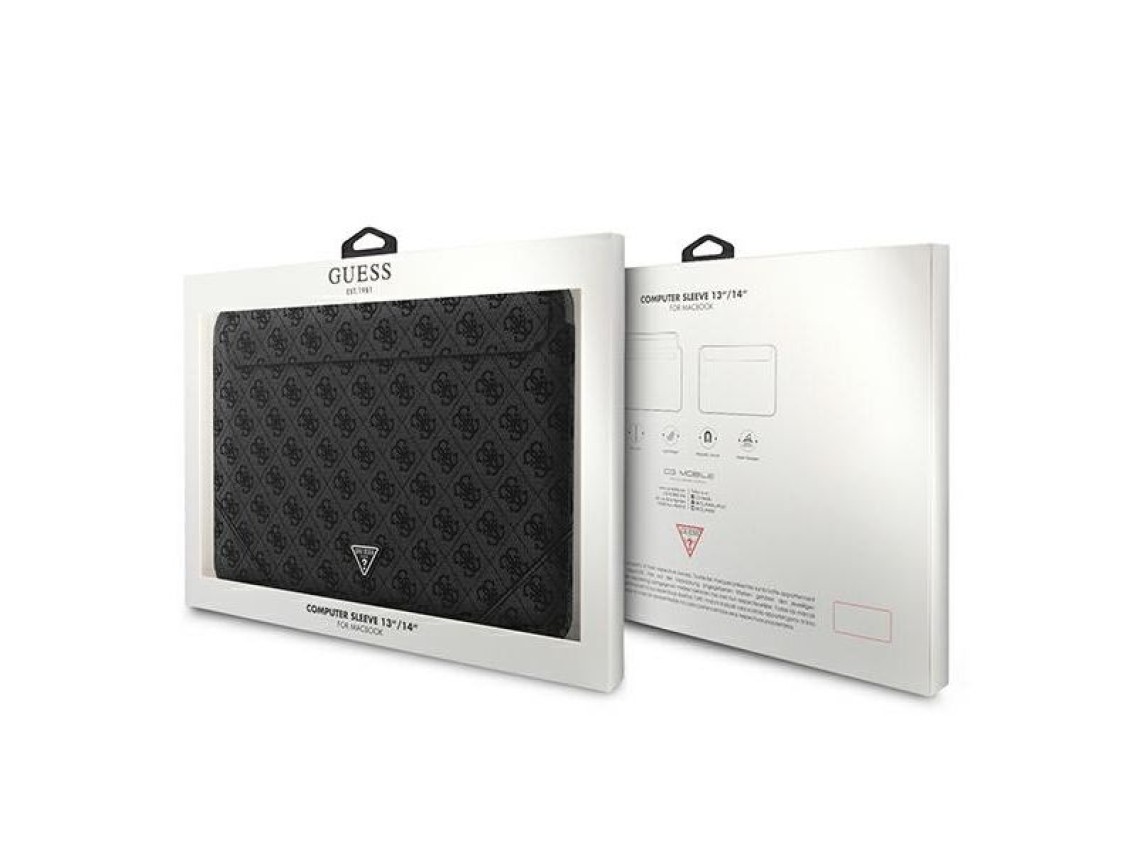 Guess 4G Uptown Triangle Logo case for 13-14" laptop - black