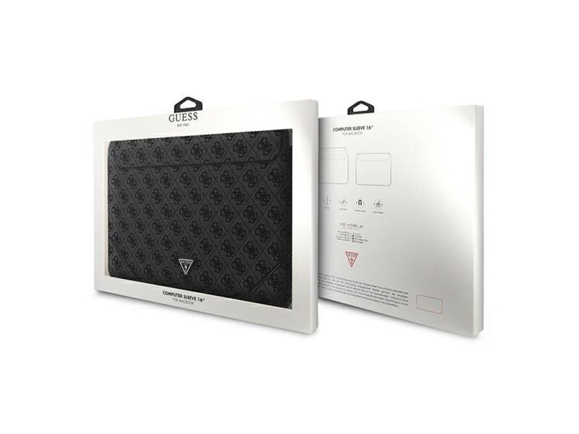 Guess 4G Uptown Triangle Logo case for 16" laptop - black