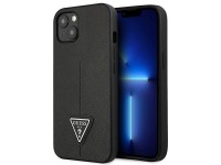 Guess GUHCP13SPSATLK iPhone 13 mini 5,4 "black / black hardcase SaffianoTriangle Logo