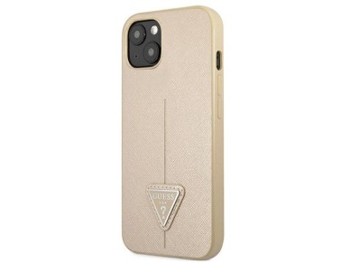 Guess GUHCP13SPSATLE iPhone 13 mini 5,4 "beige / beige hardcase SaffianoTriangle Logo Guess GUHCP13SPSATLE iPhone 13 mini 5,4 "beige / beige hardcase SaffianoTriangle Logo