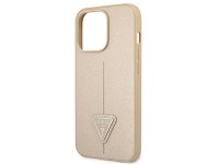 Funda rígida Guess GUHCP13LPSATLE para iPhone 13 Pro / 13 de 6,1" color beige/beige con logo triangu Funda rígida Guess GUHCP13LPSATLE para iPhone 13 Pro / 13 de 6,1" color beige/beige con logo triangu