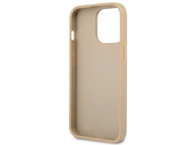 Guess GUHCP13LPSATLE iPhone 13 Pro / 13 6.1" beige/beige hardcase SaffianoTriangle Logo Guess GUHCP13LPSATLE iPhone 13 Pro / 13 6.1" beige/beige hardcase SaffianoTriangle Logo