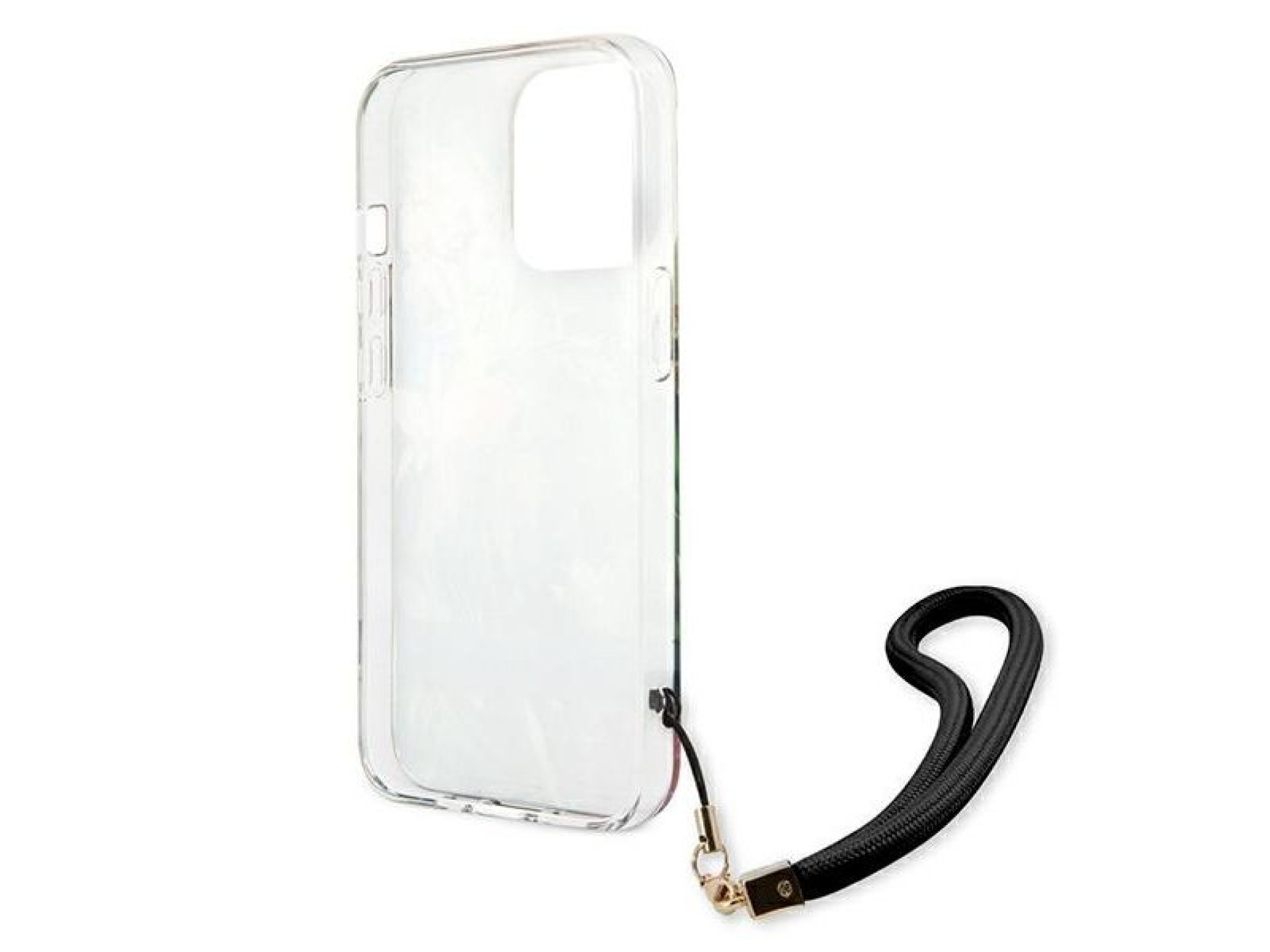 Capa rígida azul/azul com estampa de flores Guess GUHCP13LHFLSB para iPhone 13 Pro / 13 de 6,1
