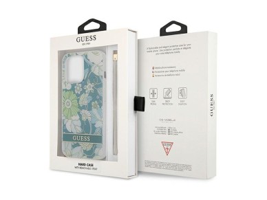 Guess GUHCP13XHFLSN iPhone 13 Pro Max 6.7" green/green hardcase Flower Strap Guess GUHCP13XHFLSN iPhone 13 Pro Max 6.7" green/green hardcase Flower Strap