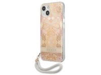 Guess GUHCP13SHFLSD iPhone 13 mini 5.4" gold/gold hardcase Flower Strap Guess GUHCP13SHFLSD iPhone 13 mini 5.4" gold/gold hardcase Flower Strap