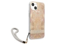 Guess GUHCP13SHFLSD iPhone 13 mini 5.4" gold/gold hardcase Flower Strap Guess GUHCP13SHFLSD iPhone 13 mini 5.4" gold/gold hardcase Flower Strap
