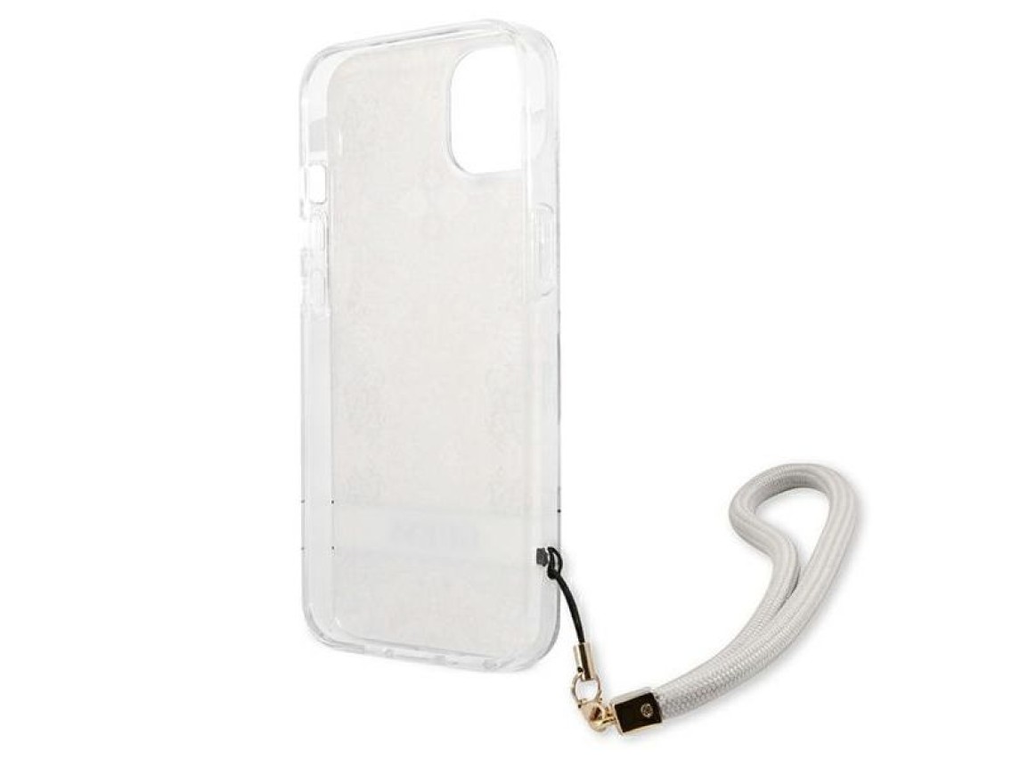 Guess GUHCP13SHFLSD iPhone 13 mini 5.4" gold/gold hardcase Flower Strap