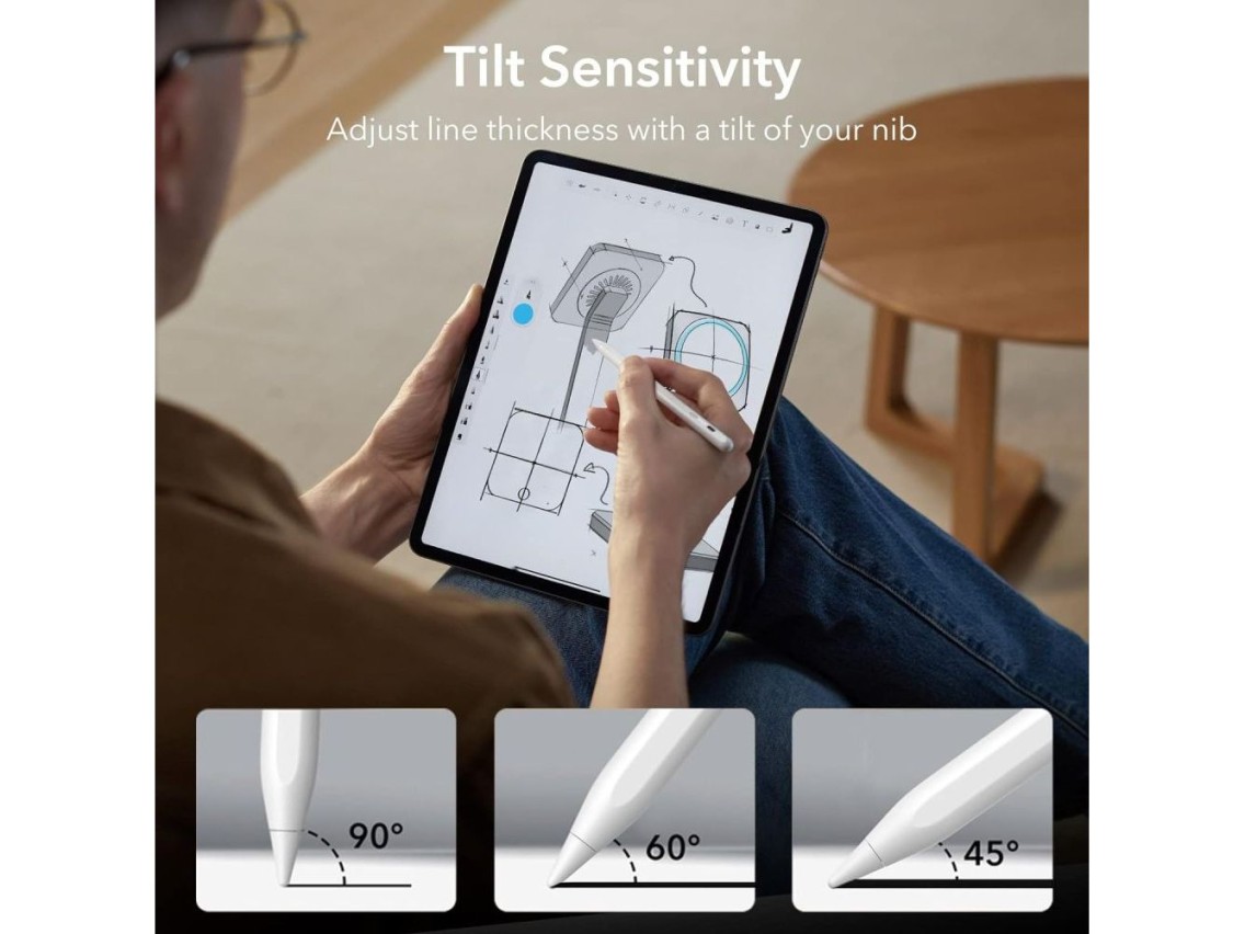 Lápiz óptico magnético ESR Digital+ para iPad - Blanco