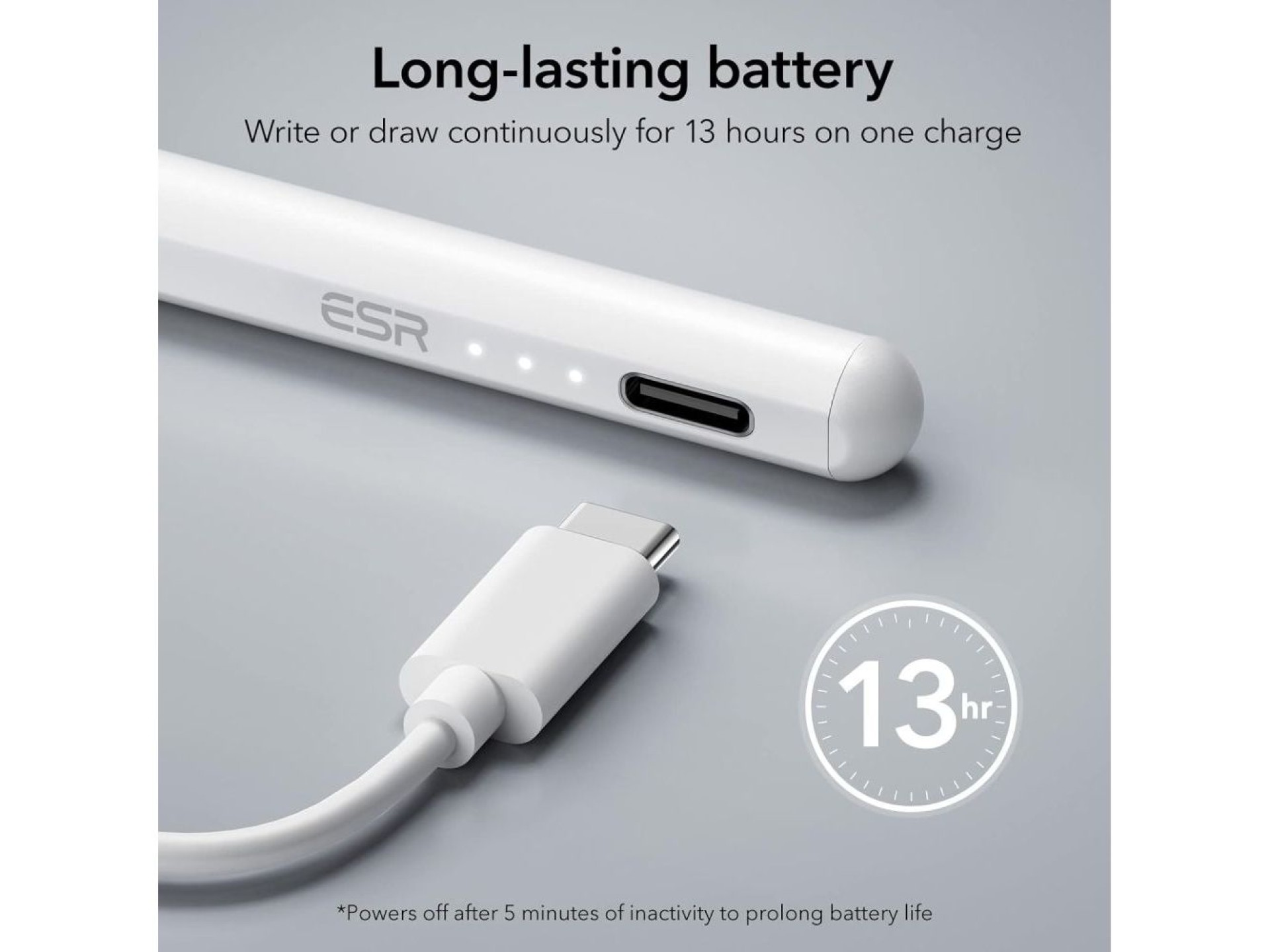 Lápiz óptico magnético ESR Digital+ para iPad - Blanco