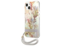 Capa rígida roxa/roxa com estampa de flores Guess GUHCP13SHFLSU para iPhone 13 mini 5.4". Capa rígida roxa/roxa com estampa de flores Guess GUHCP13SHFLSU para iPhone 13 mini 5.4".
