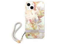 Capa rígida roxa/roxa com estampa de flores Guess GUHCP13SHFLSU para iPhone 13 mini 5.4". Capa rígida roxa/roxa com estampa de flores Guess GUHCP13SHFLSU para iPhone 13 mini 5.4".