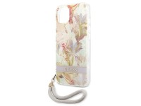 Capa rígida roxa/roxa com estampa de flores Guess GUHCP13SHFLSU para iPhone 13 mini 5.4". Capa rígida roxa/roxa com estampa de flores Guess GUHCP13SHFLSU para iPhone 13 mini 5.4".