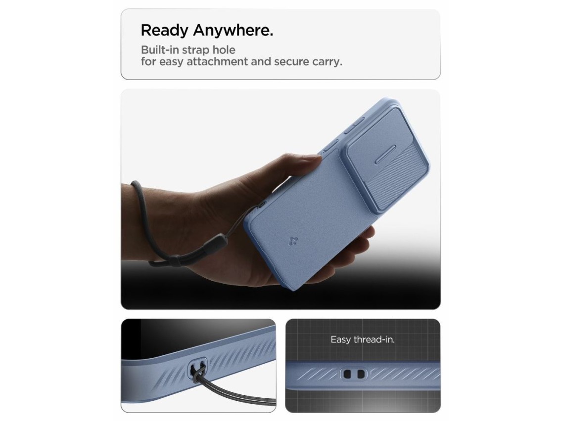 Spigen Optik Armor Case for Samsung Galaxy S26 Ultra - Blue