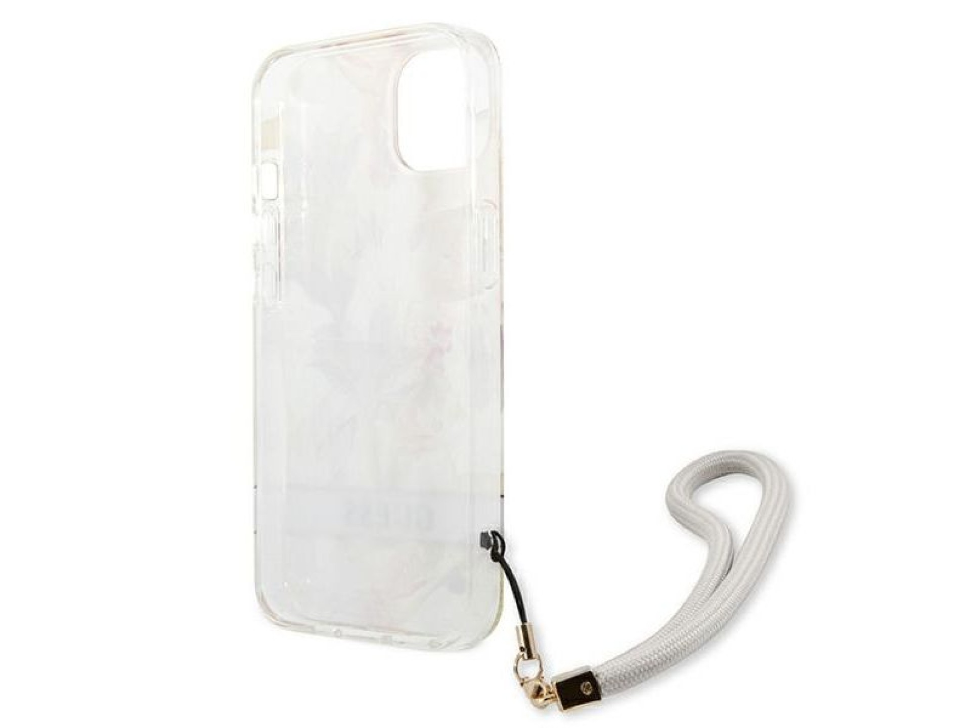 Capa rígida roxa/roxa com estampa de flores Guess GUHCP13SHFLSU para iPhone 13 mini 5.4