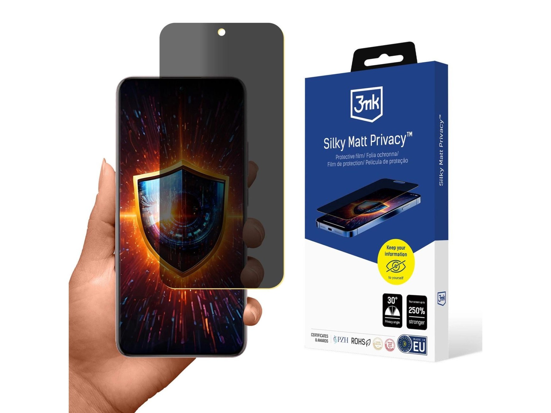 Película de privacidade 3MK Silky Matt para Oppo Reno 13