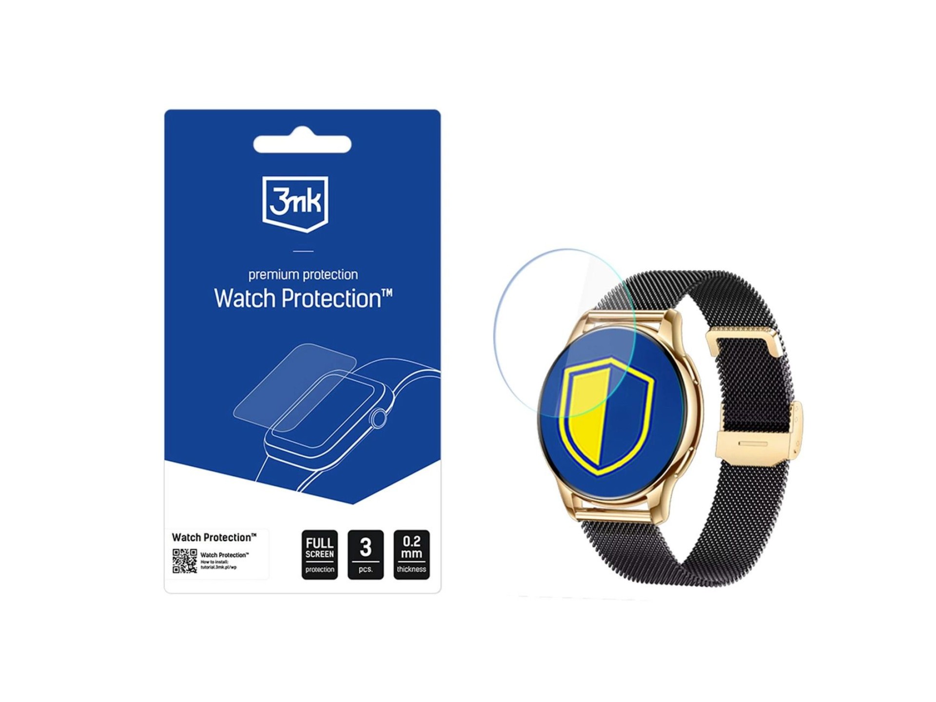 Película protetora para tela de smartwatch 3mk Watch Protection ARC Rubicon RNCF30