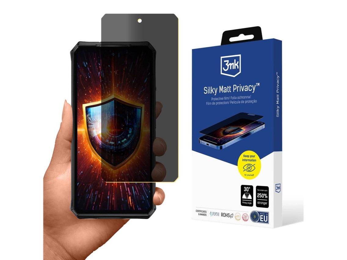 Protetor de tela fosco Silky Matt de privacidade 3mk para Ulefone Armor 28 Ultra