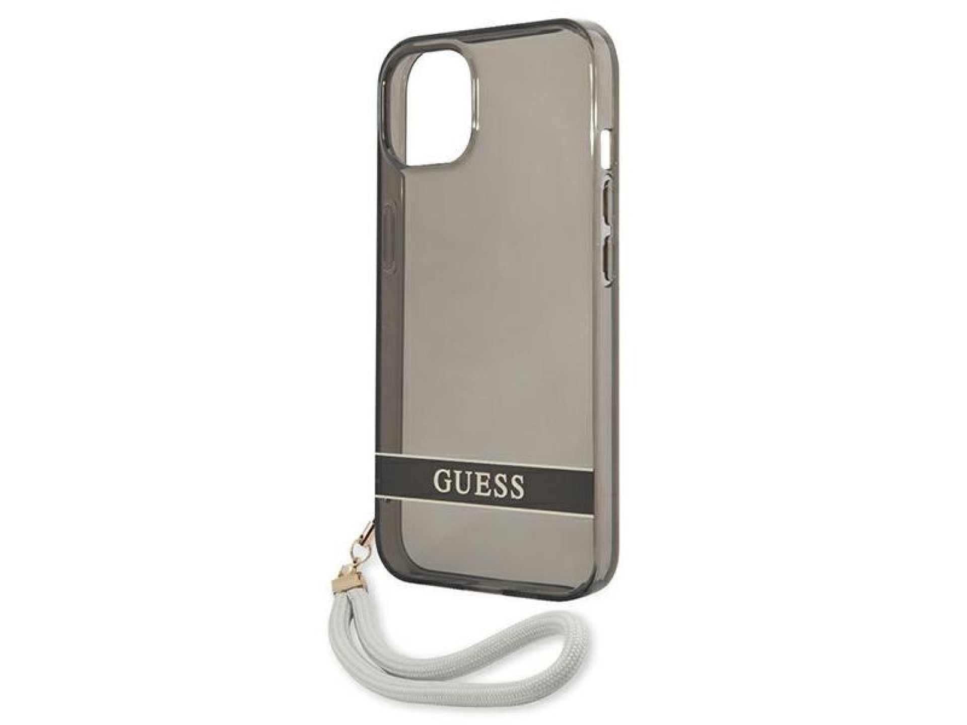 Funda rígida translúcida Guess GUHCP13SHTSGSK para iPhone 13 mini de 5,4