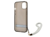 Funda rígida translúcida Guess GUHCP13SHTSGSK para iPhone 13 mini de 5,4" en color negro/negro. Funda rígida translúcida Guess GUHCP13SHTSGSK para iPhone 13 mini de 5,4" en color negro/negro.