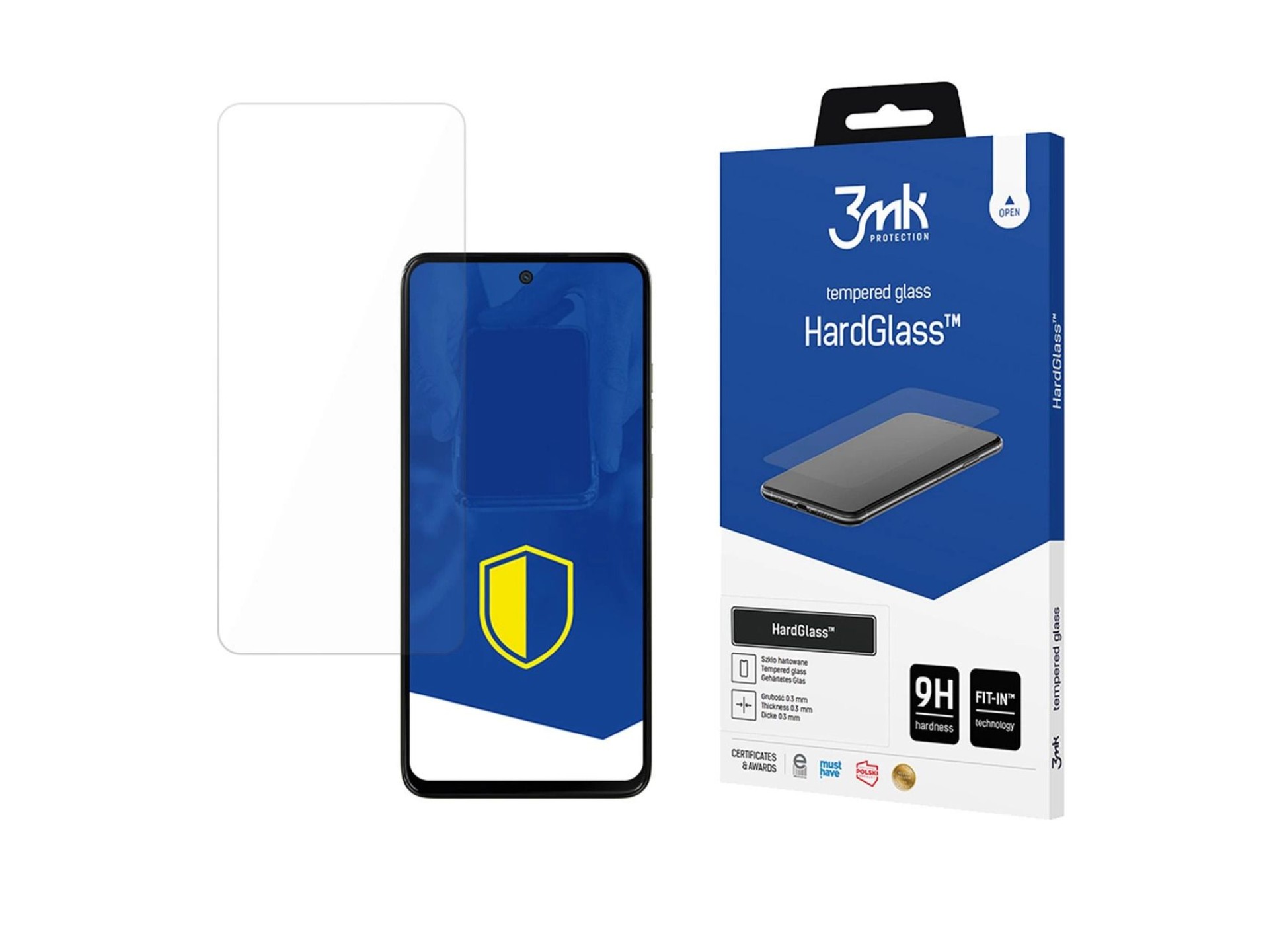 Película de vidro temperado 3mk HardGlass™ para Motorola Moto G15 / G15 Power / G05 / E15