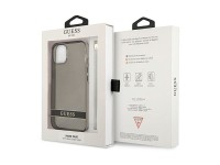 Funda rígida translúcida Guess GUHCP13SHTSGSK para iPhone 13 mini de 5,4" en color negro/negro. Funda rígida translúcida Guess GUHCP13SHTSGSK para iPhone 13 mini de 5,4" en color negro/negro.