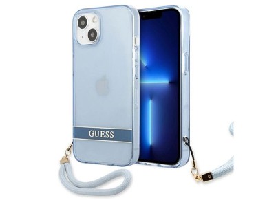 Guess GUHCP13SHTSGSB iPhone 13 mini 5,4 "blue / blue hardcase Translucent Stap Guess GUHCP13SHTSGSB iPhone 13 mini 5,4 "blue / blue hardcase Translucent Stap
