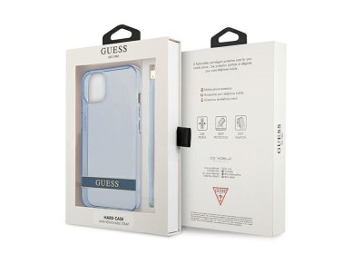 Guess GUHCP13SHTSGSB iPhone 13 mini 5,4 "blue / blue hardcase Translucent Stap Guess GUHCP13SHTSGSB iPhone 13 mini 5,4 "blue / blue hardcase Translucent Stap