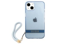 Capa Guess GUHCP13MHTSGSB para iPhone 13 6.1 "azul / capa r�gida azul com al�a transl�cida