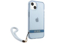 Capa Guess GUHCP13MHTSGSB para iPhone 13 6.1 "azul / capa r�gida azul com al�a transl�cida